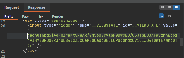 figure 10 - BurpSuite Response 