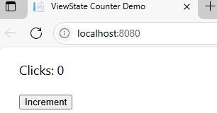 figure 4 - ViewState Demo 