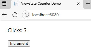 figure 5 - ViewState Demo(2) 